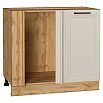 Шкаф нижний угловой Нео Cream Silk/Дуб Вотан 816*890*480