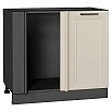 Шкаф нижний угловой Нео Cream Silk/Graphite 816*890*480