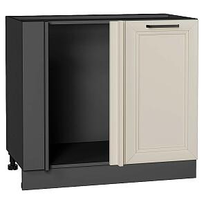 Шкаф нижний угловой Нео Cream Silk/Graphite 816*890*480