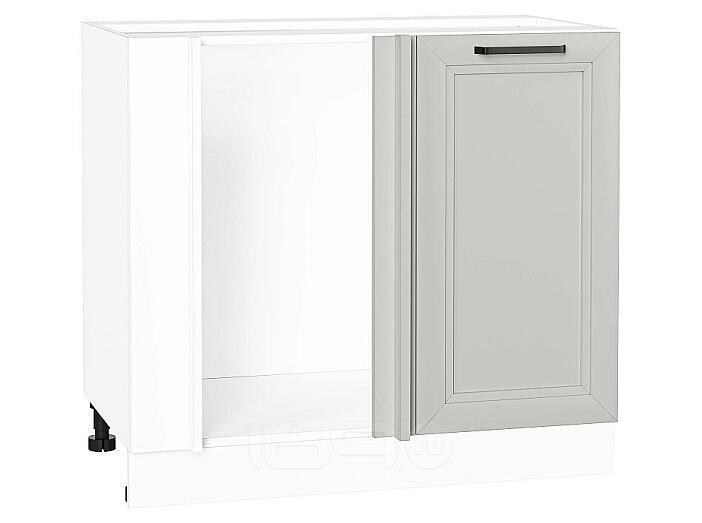 Шкаф нижний угловой Нео Grey Silk/Белый 816*890*480