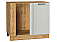 Шкаф нижний угловой Нео Grey Silk/Дуб Вотан 816*890*480
