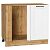 Шкаф нижний угловой Нео White Silk/Дуб Вотан 816*890*480