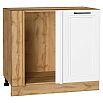 Шкаф нижний угловой Нео White Silk/Дуб Вотан 816*890*480