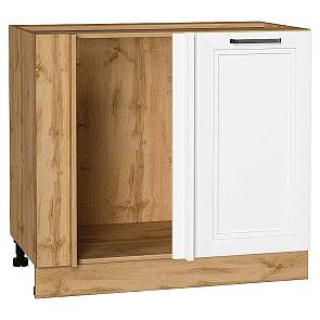 Шкаф нижний угловой Нео White Silk/Дуб Вотан 816*890*480