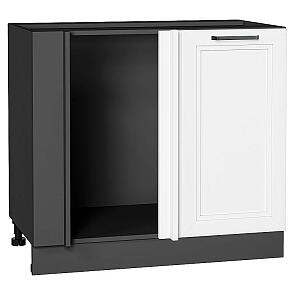 Шкаф нижний угловой Нео White Silk/Graphite 816*890*480