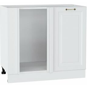 Шкаф нижний угловой Ницца Белый/Белый 816*890*478