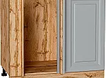 Шкаф нижний угловой Ницца Графит/Дуб Вотан 816*890*478