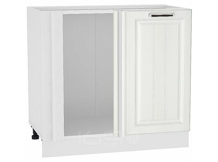 Шкаф нижний угловой Прага Белое дерево Белый 816*890*478