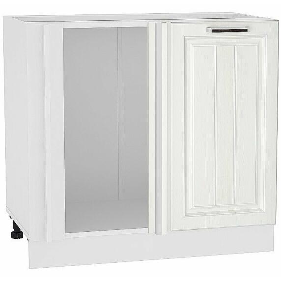 Шкаф нижний угловой Прага Белое дерево Белый 816*890*478