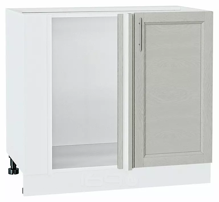Шкаф нижний угловой Сканди Cappuccino Softwood Белый 816*890*480