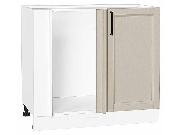 Шкаф нижний угловой Сканди Cream Silkwood/Белый 816*890*480