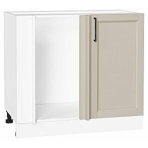 Шкаф нижний угловой Сканди Cream Silkwood/Белый 816*890*480