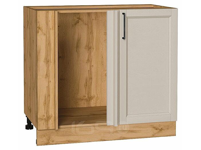 Шкаф нижний угловой Сканди Cream Silkwood/Дуб Вотан 816*890*480