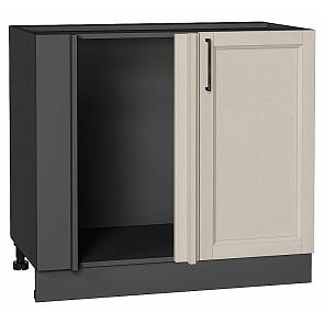 Шкаф нижний угловой Сканди Cream Silkwood/Graphite 816*890*480