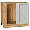 Шкаф нижний угловой Сканди Grey Silkwood/Дуб Вотан 816*890*480