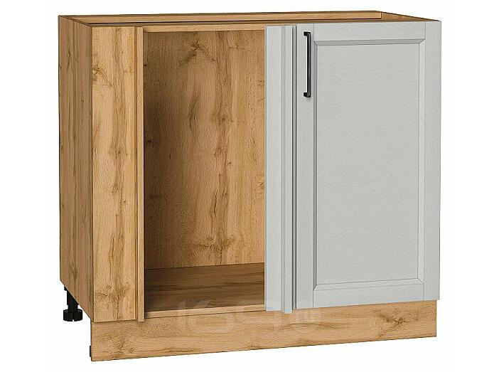 Шкаф нижний угловой Сканди Grey Silkwood/Дуб Вотан 816*890*480