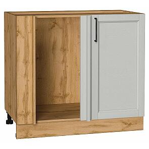 Шкаф нижний угловой Сканди Grey Silkwood/Дуб Вотан 816*890*480