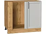 Шкаф нижний угловой Сканди Grey Silkwood/Дуб Вотан 816*890*480