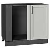 Шкаф нижний угловой Сканди Grey Silkwood/Graphite 816*890*480