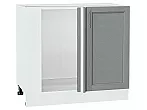 Шкаф нижний угловой Сканди Grey Softwood Белый 816*890*480