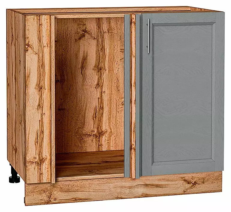 Шкаф нижний угловой Сканди Grey Softwood Дуб Вотан 816*890*480