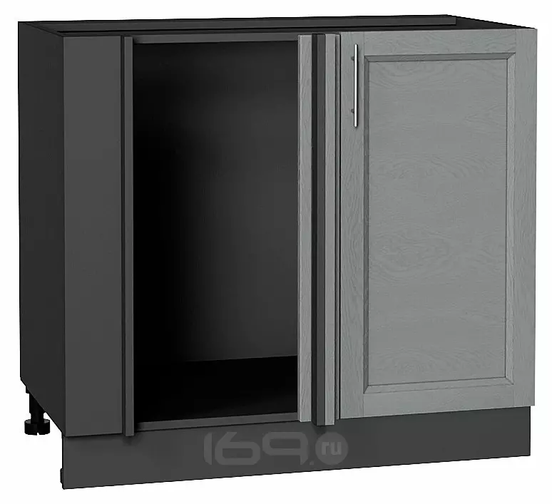 Шкаф нижний угловой Сканди Grey Softwood Graphite 816*890*480