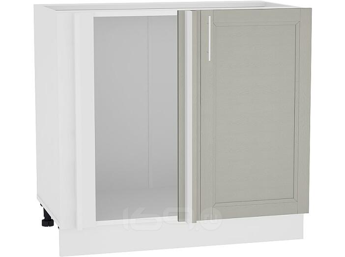 Шкаф нижний угловой Сканди НУ 990М Grey Softwood-Белый