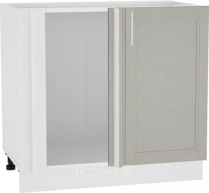 Шкаф нижний угловой Сканди НУ 990М Grey Softwood-Белый
