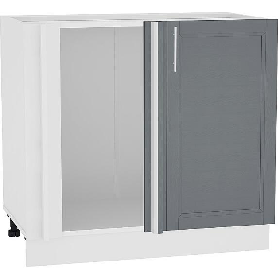 Шкаф нижний угловой Сканди НУ 990М Graphite Softwood-Белый