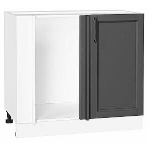 Шкаф нижний угловой Сканди Stormy Silkwood/Белый 816*890*480