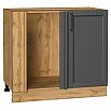 Шкаф нижний угловой Сканди Stormy Silkwood/Дуб Вотан 816*890*480