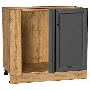Шкаф нижний угловой Сканди Stormy Silkwood/Дуб Вотан 816*890*480