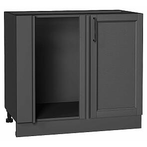 Шкаф нижний угловой Сканди Stormy Silkwood/Graphite 816*890*480