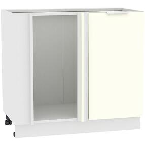 Шкаф нижний угловой Терра НУ 990М Ваниль Софт-Белый