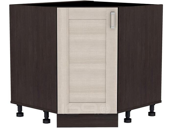 Шкаф нижний угловой (трапеция) Лофт НУ 890 Cappuccino Veralinga-Венге