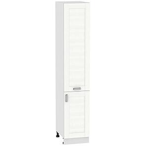 Шкаф пенал с 2-мя дверцами Лофт ШП 400 Snow Veralinga-Белый