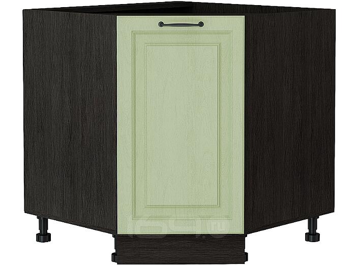 Шкаф нижний угловой (трапеция) Ницца НУ 890 Дуб оливковый-Венге