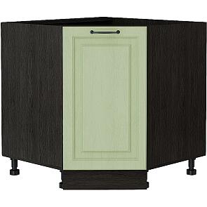 Шкаф нижний угловой (трапеция) Ницца НУ 890 Дуб оливковый-Венге