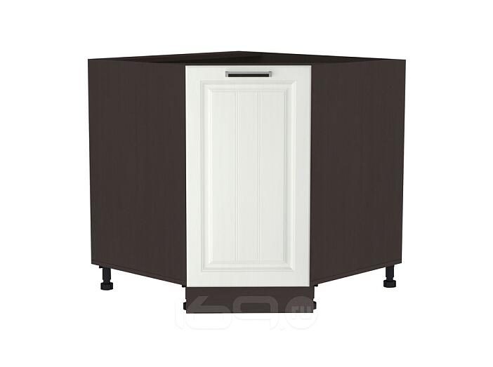 Шкаф нижний угловой (трапеция) Прага НУ 890 Белое дерево-Венге