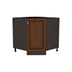 Шкаф нижний угловой (трапеция) Шале НУ 890 Brown Oak-Венге
