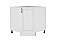 Шкаф нижний угловой (трапеция) Шале НУ 890 Milk Oak-Белый