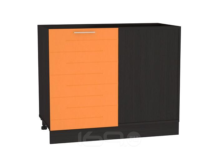 Шкаф нижний угловой Техно НУ 990 Оранжевый металлик-Венге