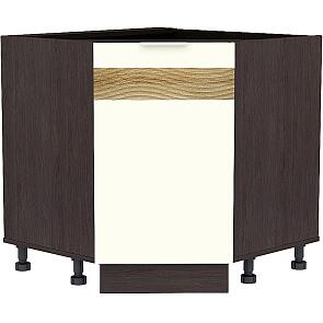 Шкаф нижний угловой (трапеция) Терра DR НУ 890 Ваниль Софт-Венге