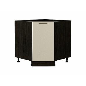 Шкаф нижний угловой (трапеция) Валерия-М НУ 890 Бежевый металлик-Венге