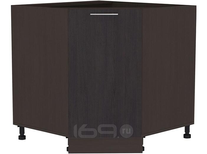 Шкаф нижний угловой (трапеция) Валерия-М НУ 890 Венге-Венге