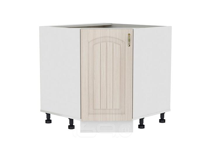 Шкаф нижний угловой (трапеция) Верона НУ 890 Ясень шимо светлый-Белый