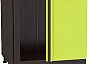 Шкаф нижний угловой Валерия-М НУ 990М Лайм глянец-Венге