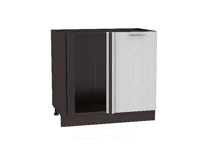Шкаф нижний угловой Валерия-М НУ 990М Серый металлик дождь-Венге