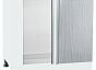 Шкаф нижний угловой Валерия-М Серый металлик дождь светлый Белый 816*890*478