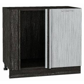 Шкаф нижний угловой Валерия-М Серый металлик дождь светлый Graphite